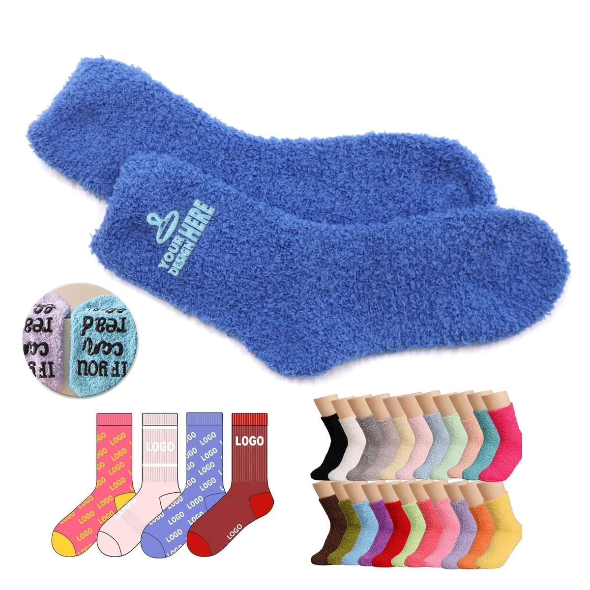 Fuzzy Cozy Fluffy Winter Slipper Socks 1