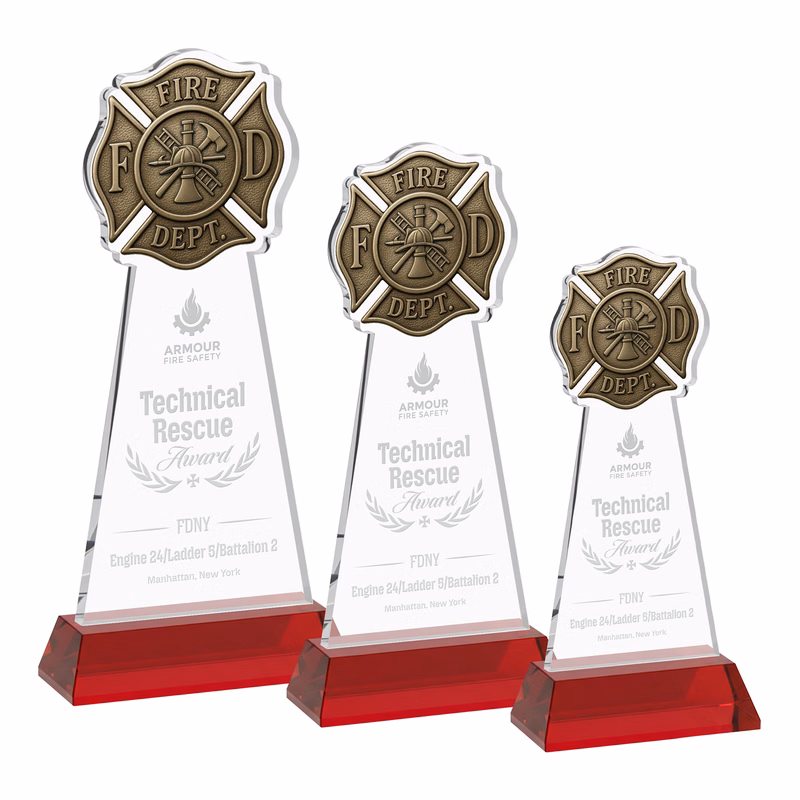 Fire Dept Award on Hartford Base - Red