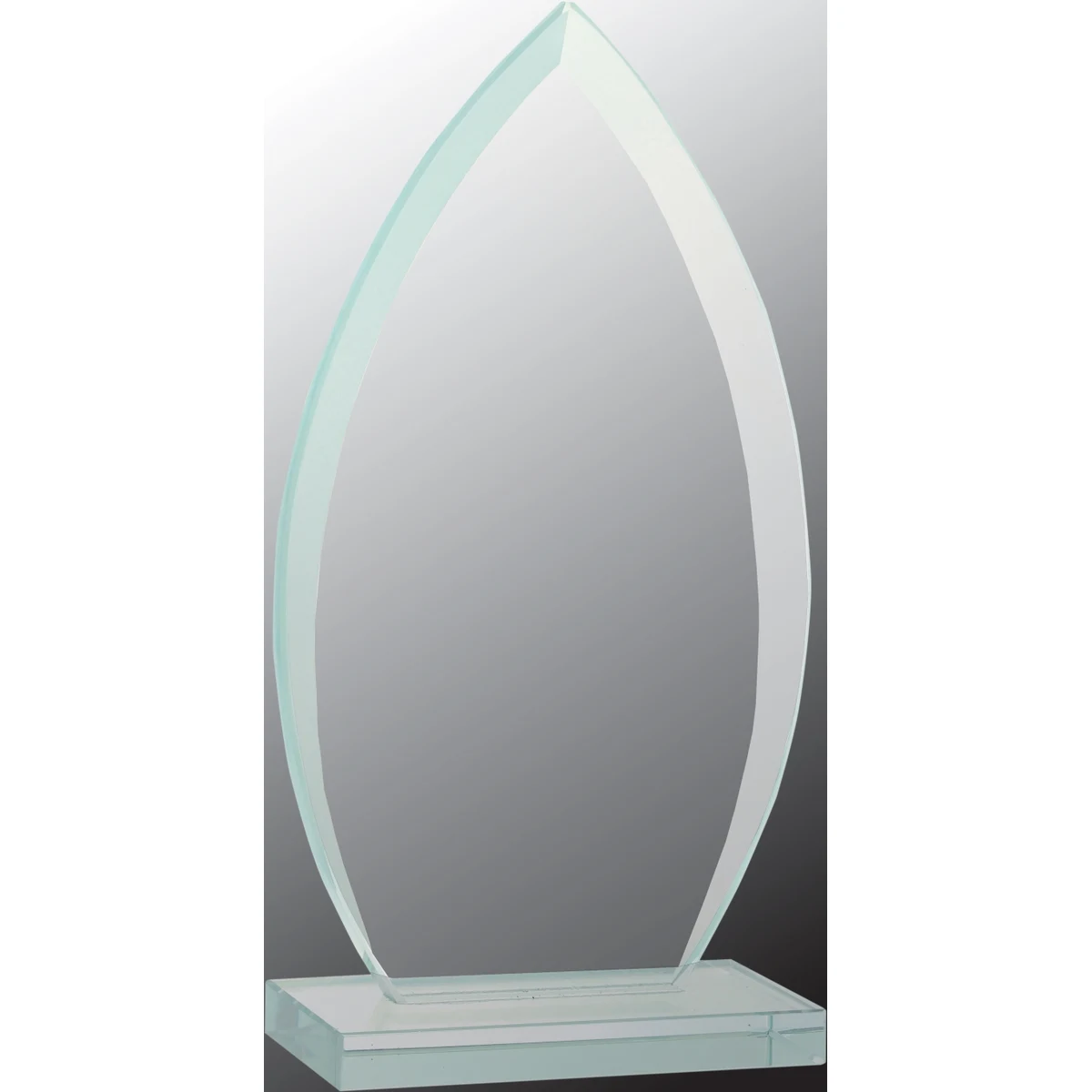 8 3/4" Oval Jade Glass Award 1
