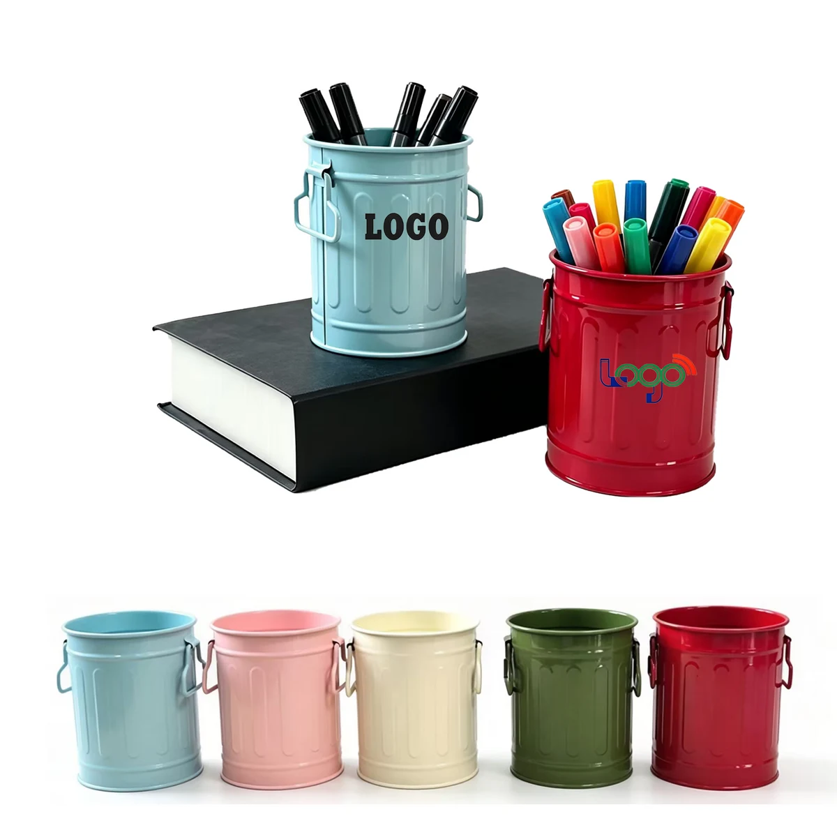 Colorful Iron Desk Decoration Pot 1