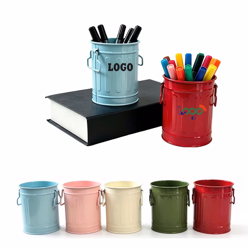 Colorful Iron Desk Decoration Pot