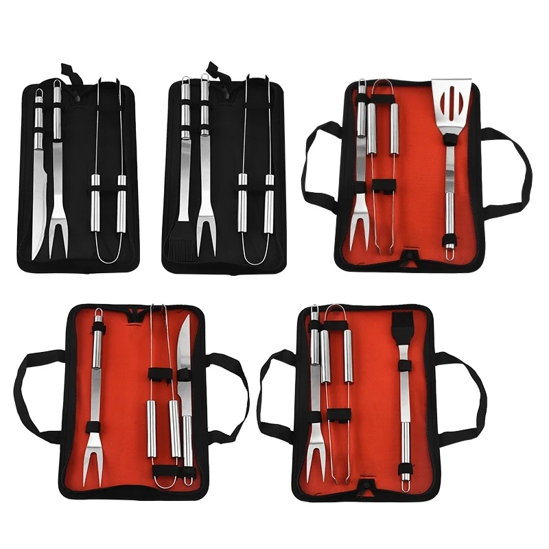 Camping Barbecue Grill Tools Set 3Pcs 1