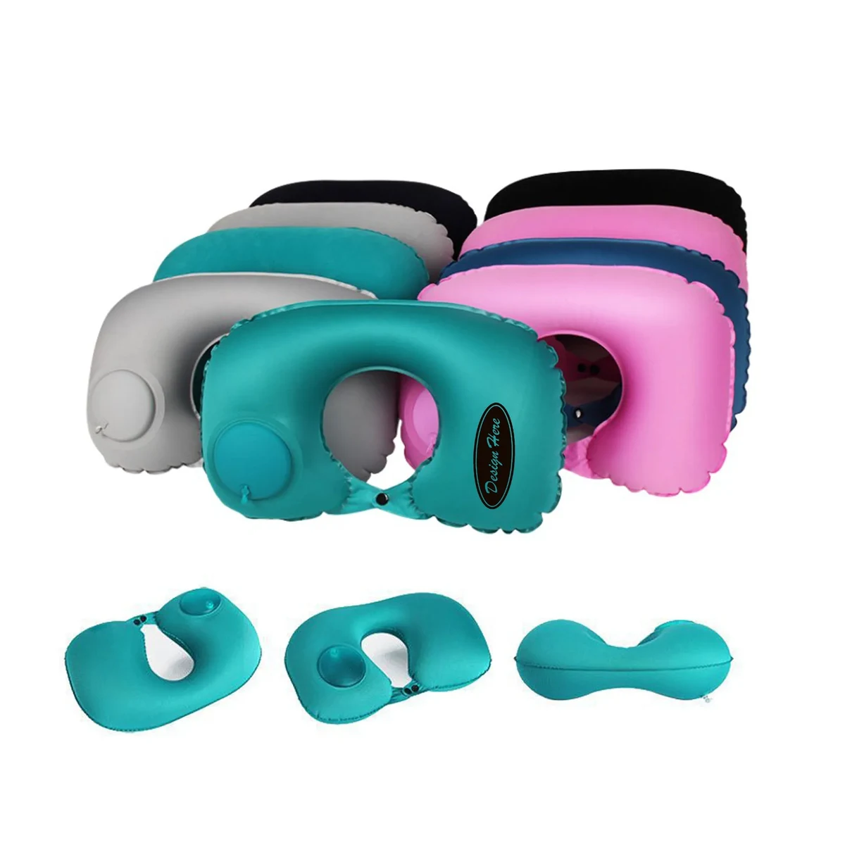 Self Inflatable U Shape Pillow 1