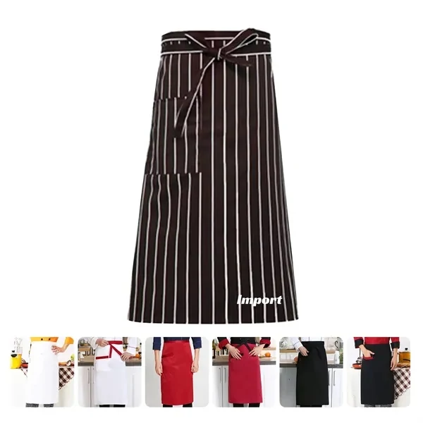 Custom Water Resistant Waist Apron with Pocket — Full-Color Kitchen & Hospitality Gear 1