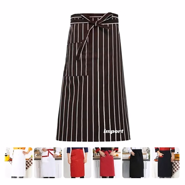 Custom Water Resistant Waist Apron with Pocket — Full-Color Kitchen & Hospitality Gear