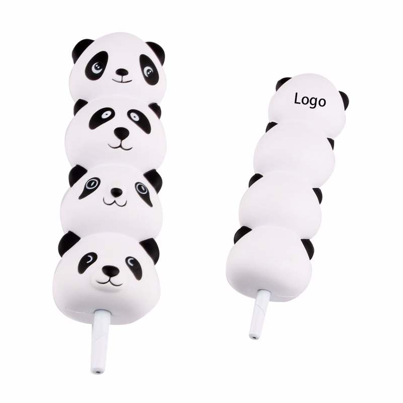 2 in 1 Squishy Pandas Ball Pen and Squeeze Toy