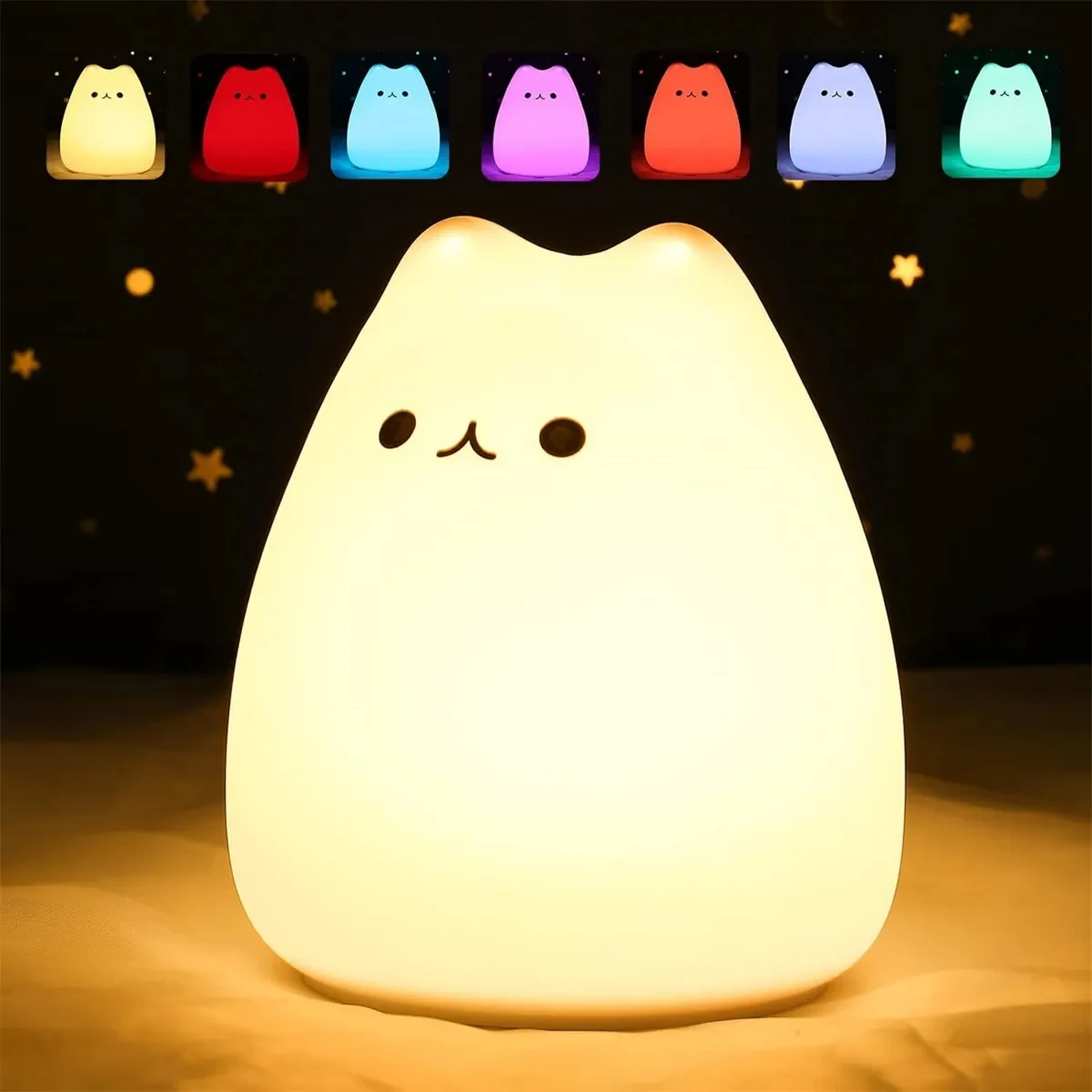 Cute Cat Lamp Night Light for Kids Birthday Gifts 1