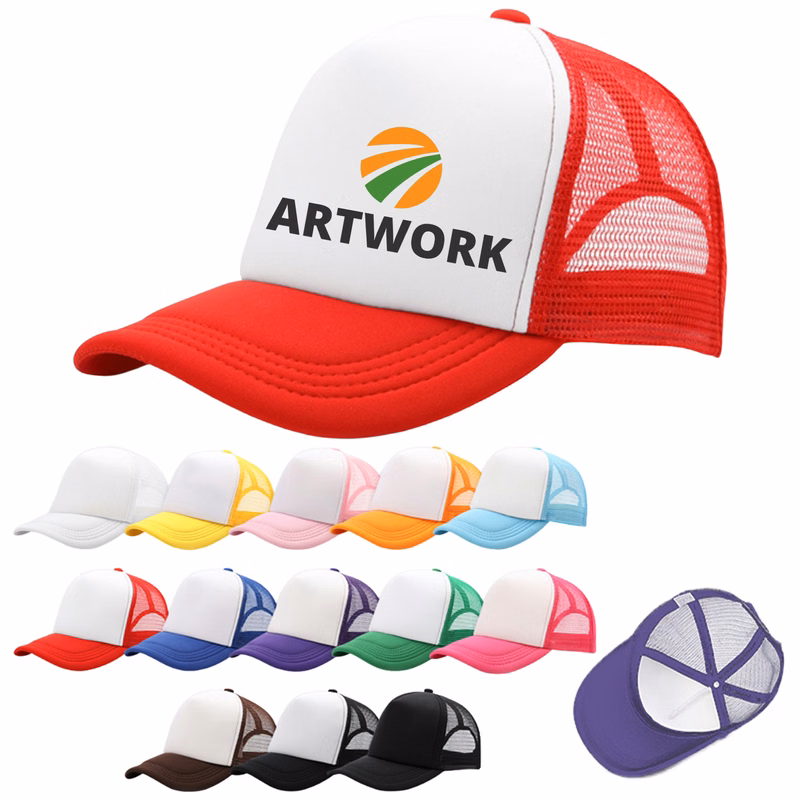 Lightweight Sponge Front 5 Panel Mesh Hat