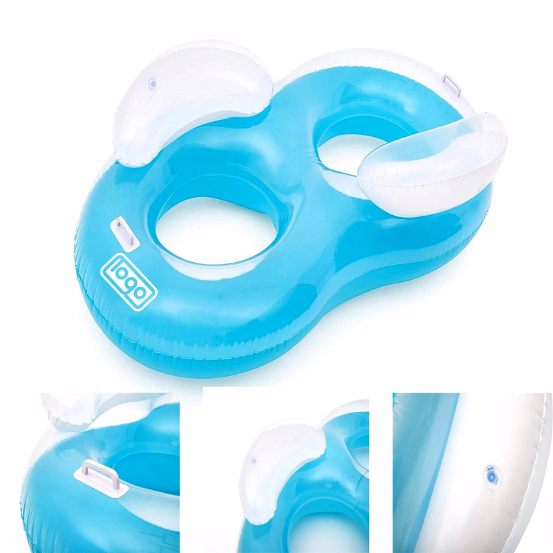 Inflatable Double Ring Pool Lounger