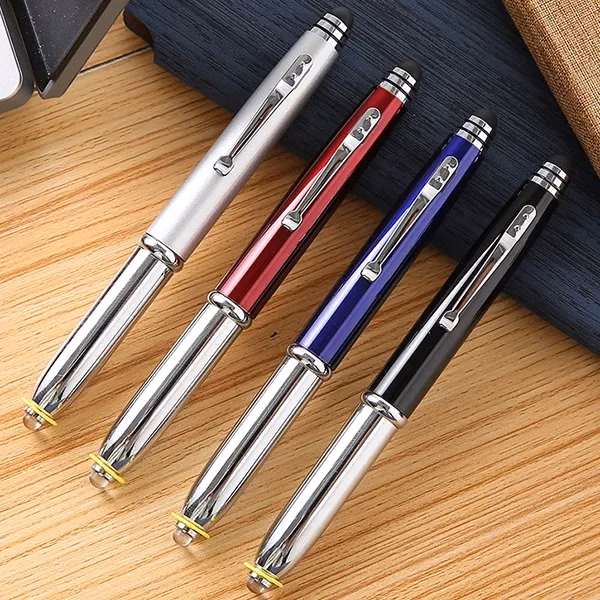 3 in 1 Metal Pen With Stylus And Led Flashlight