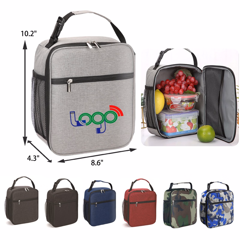 MOQ 50 PCS Spacious Portable Insulated Lunch Bag