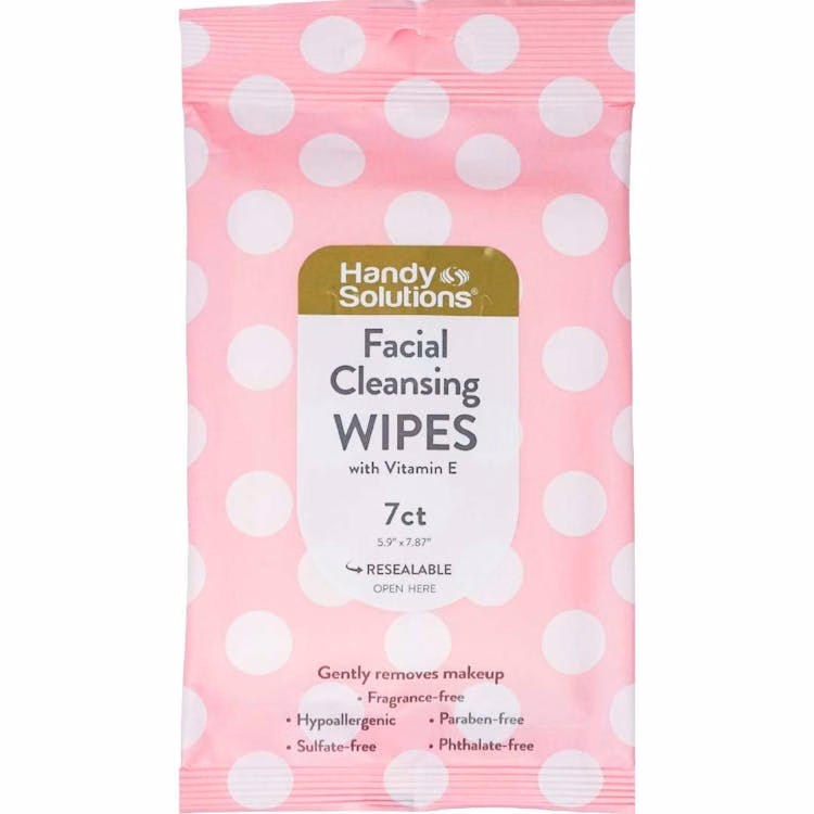 Handy Solution Facial Wipes - 7 Count