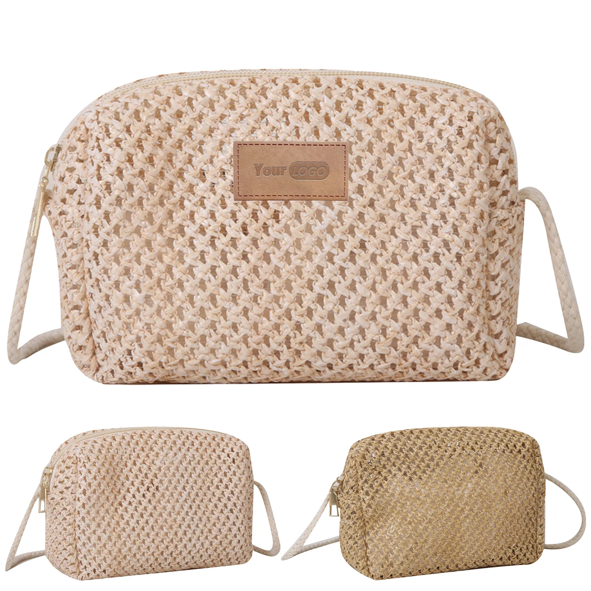 Straw Hand Woven Crossbody Bag 1