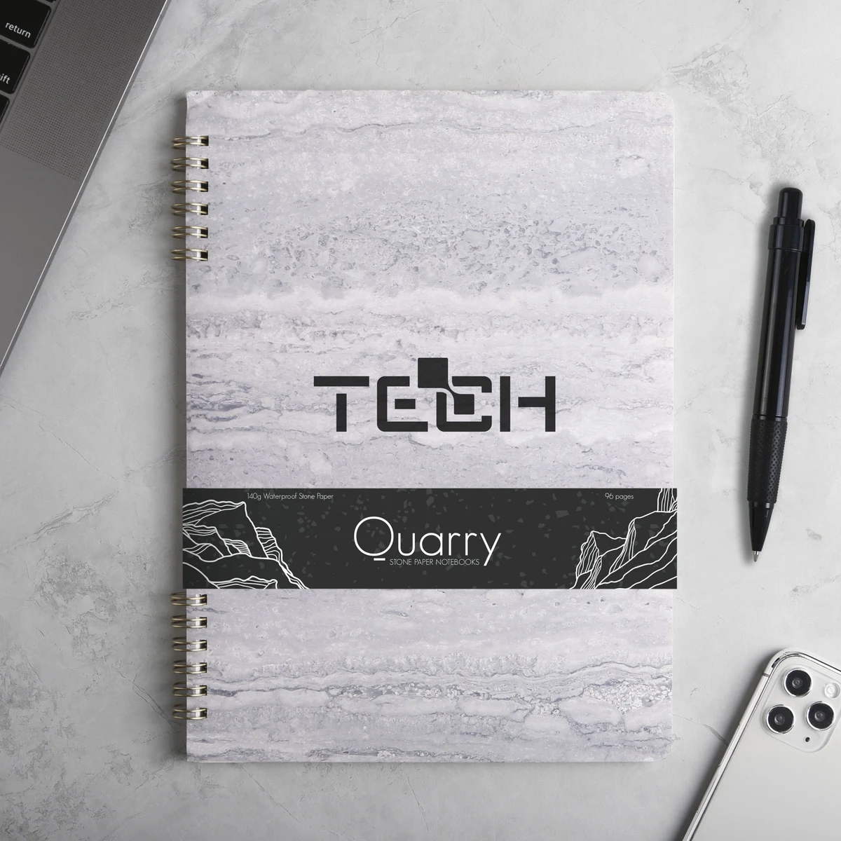 Quarry Stone Paper™ Ring Bound Notebook 1