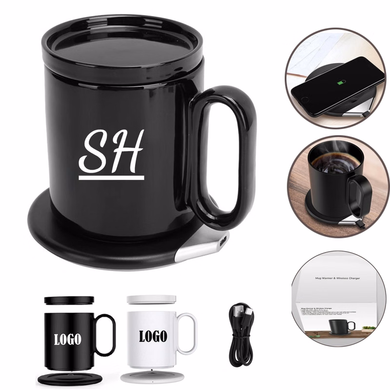 2-in-1 Smart Coffee Mug Warmer with Wireless Charger