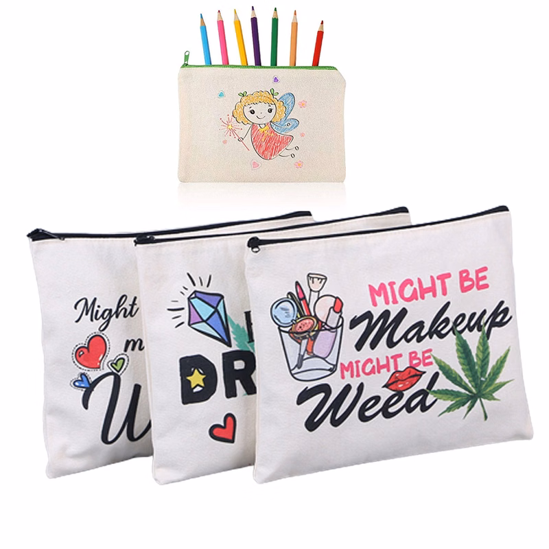 Full Color Canvas Cosmetic Bag