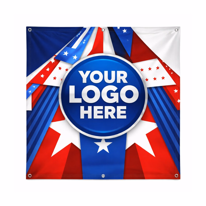 4'x4' Digital Print Vinyl Banner Single sided (Fabric Only)