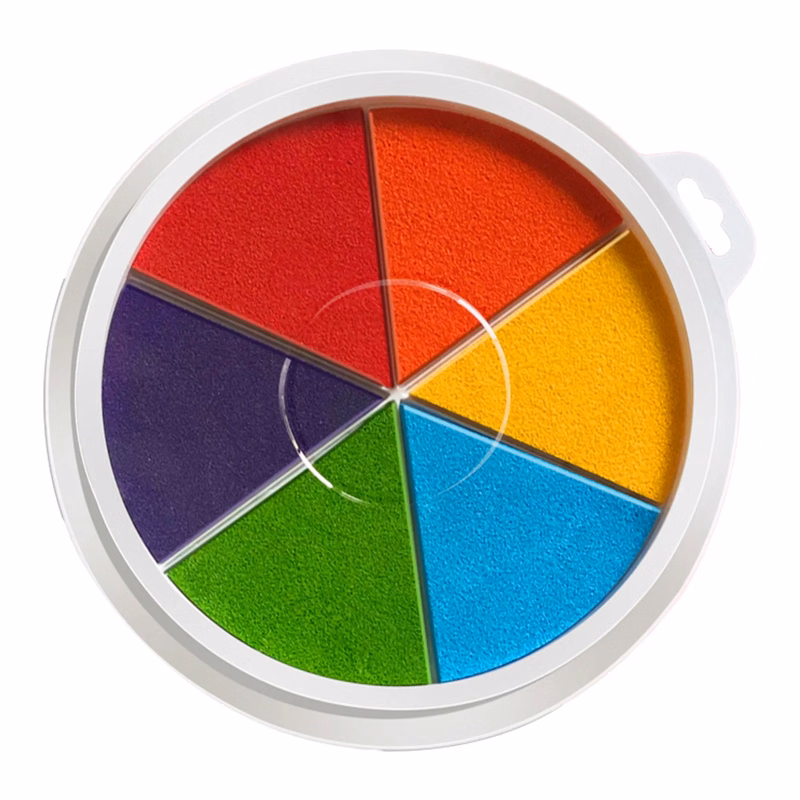 Washable 6 Color Finger Ink Pad