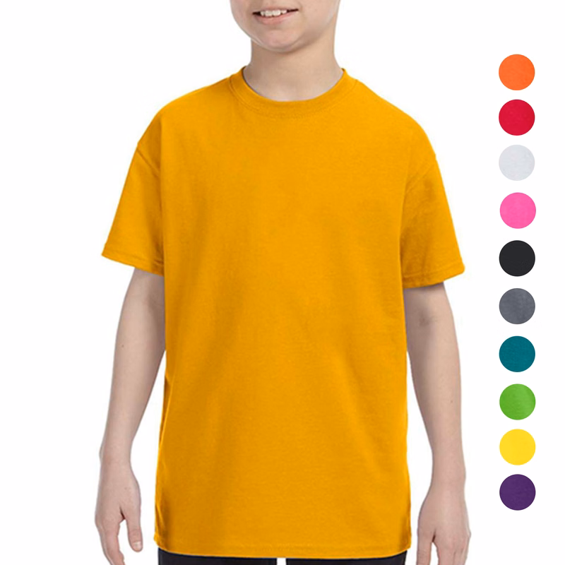 Gildan 5.3 oz 100% Preshrunk Heavy Cotton Youth T-Shirt w/ Custom Logo
