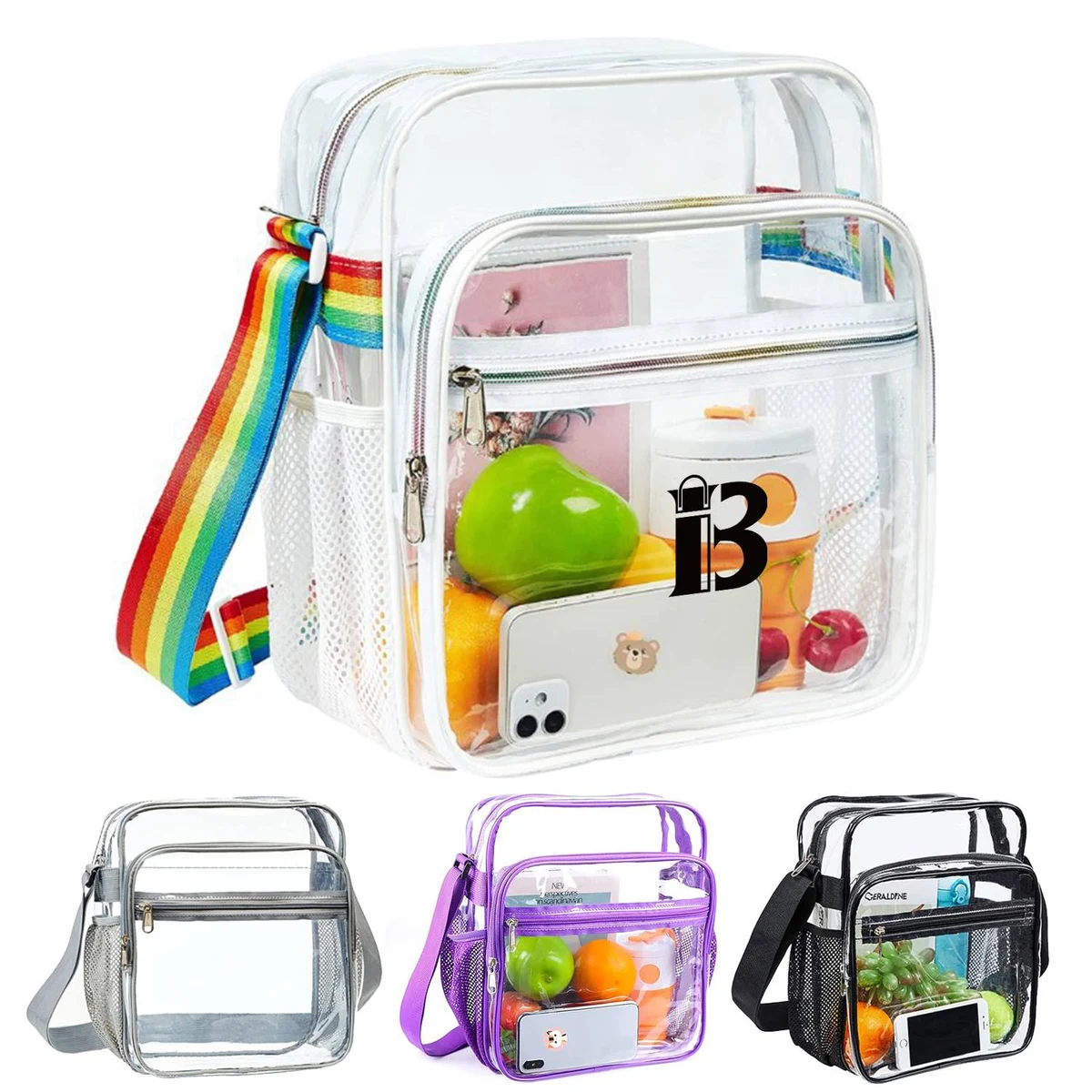 PVC Clear Crossbody Messenger Shoulder Bag 1