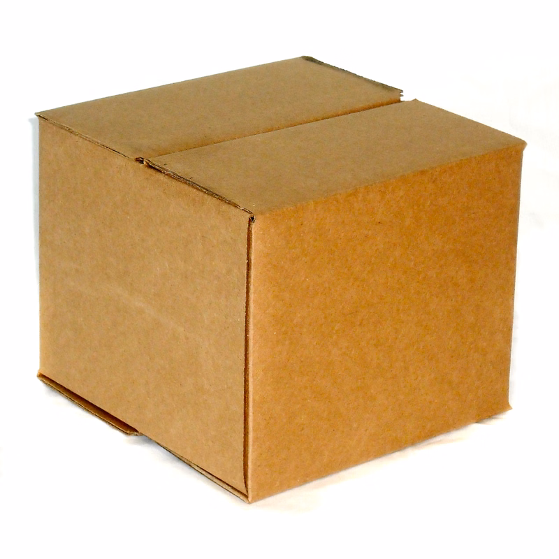 4 Piece Brown Gift Box (7" x 7" x 6.5") - Non-Inserted
