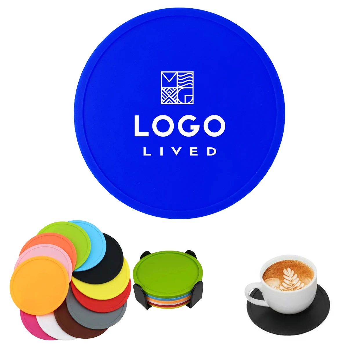 Non Slip Silicone Coaster Cover MOQ 50 1