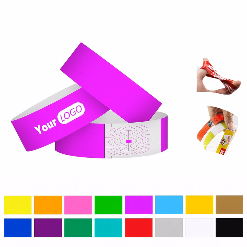 Disposable PP Synthetic Paper Ticket Wristband