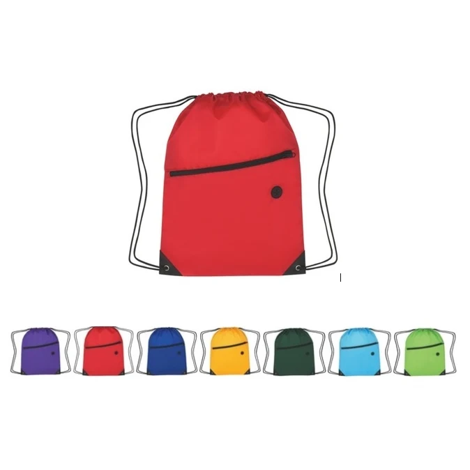 210D Sport Backpack Bag With Zipper With Earbuds Slot 1