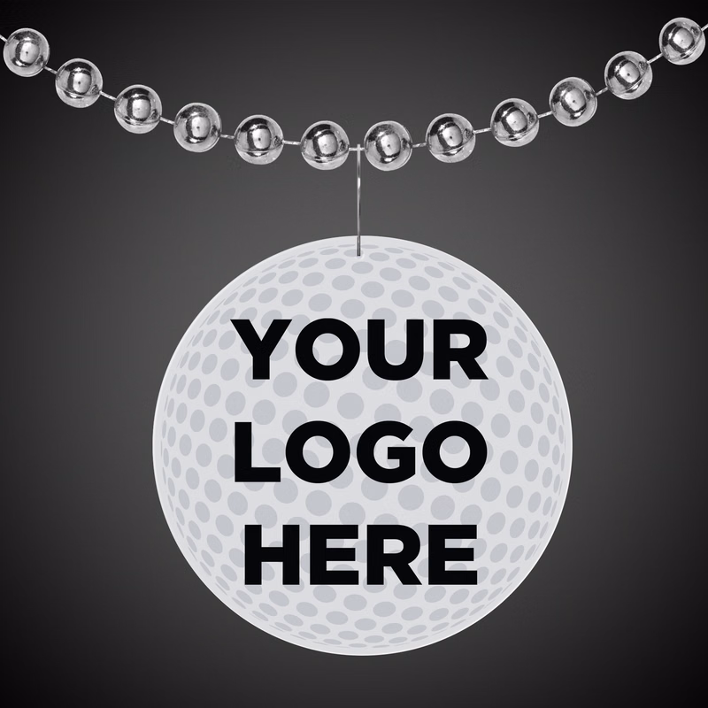 Golf Ball 2 1/2" Plastic badge Medallion(Digi Print)
