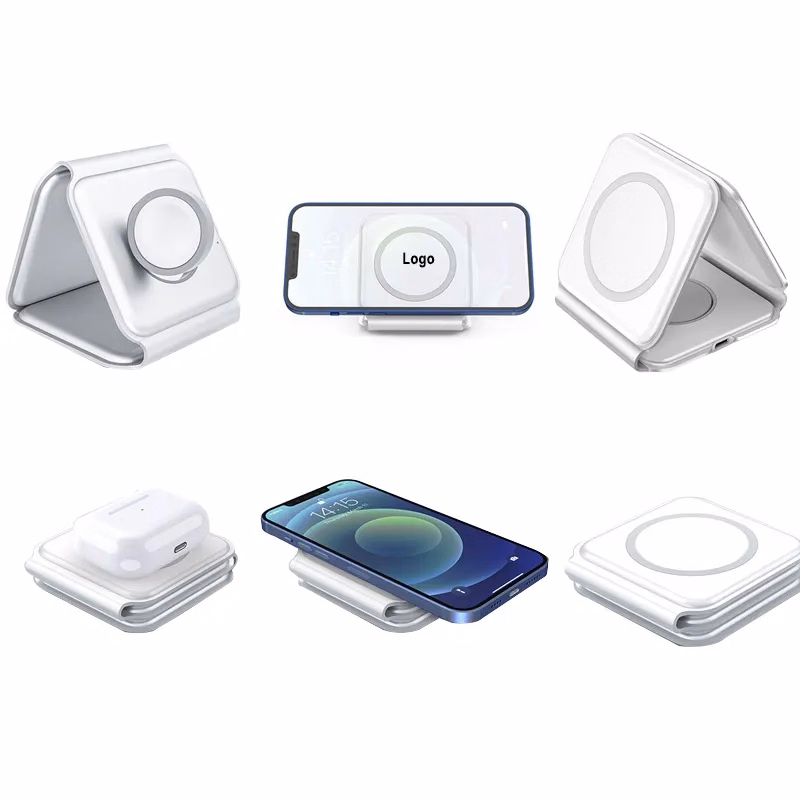 Foldable Travel 3in1 Wireless Charger for Multiple Devices
