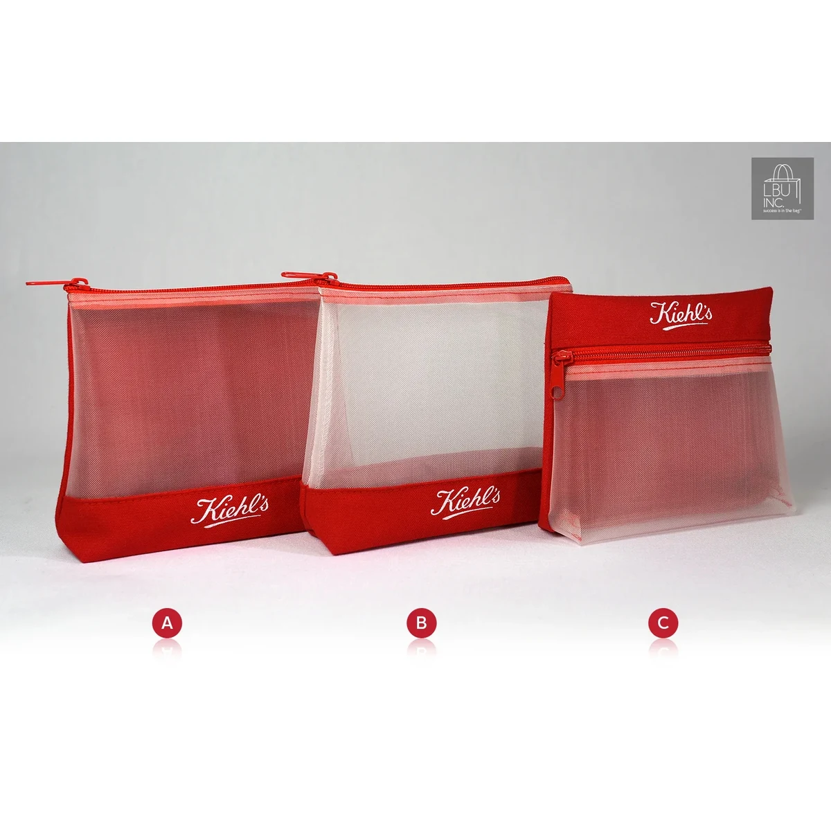 Mesh Zippered Pouch Set 1