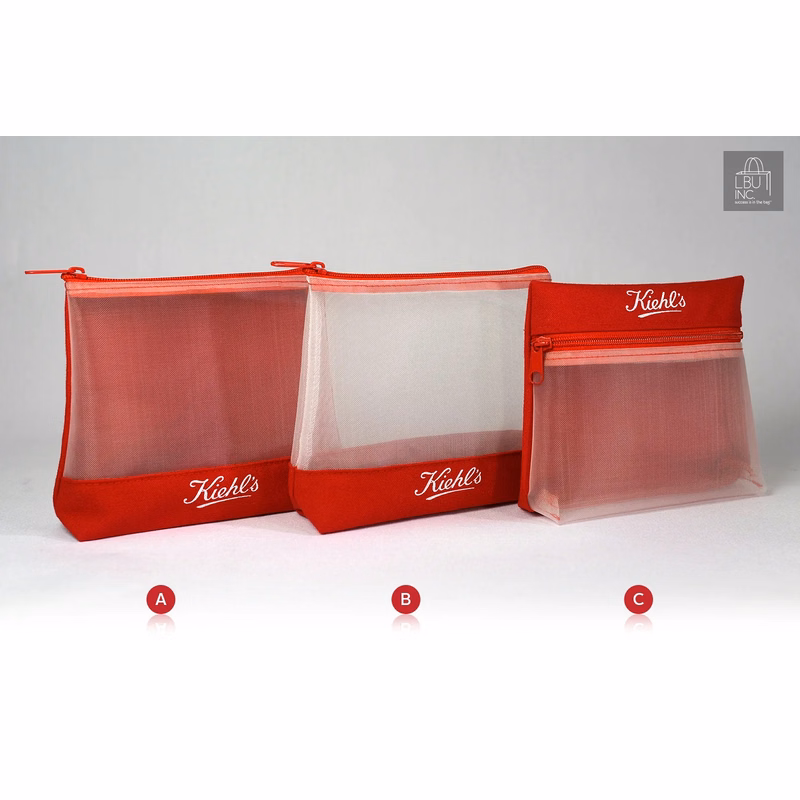 Mesh Zippered Pouch Set