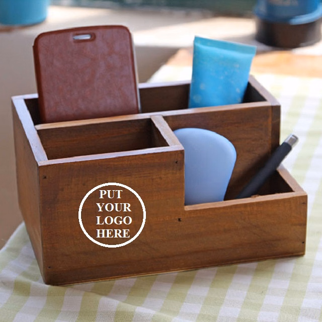 Wooden Flower Pot & Pen Holder