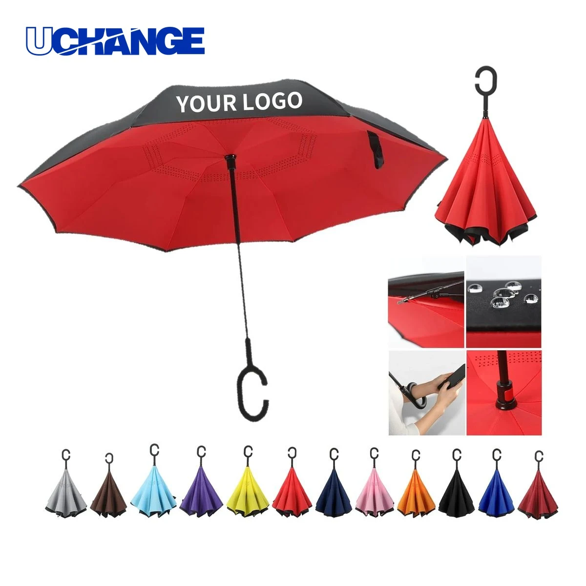 Inverted Umbrella with C Handle 1