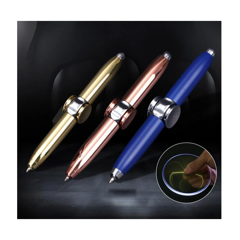 Pressure Reducing Pen Fingertip Gyroscope Rotary Lamp 1
