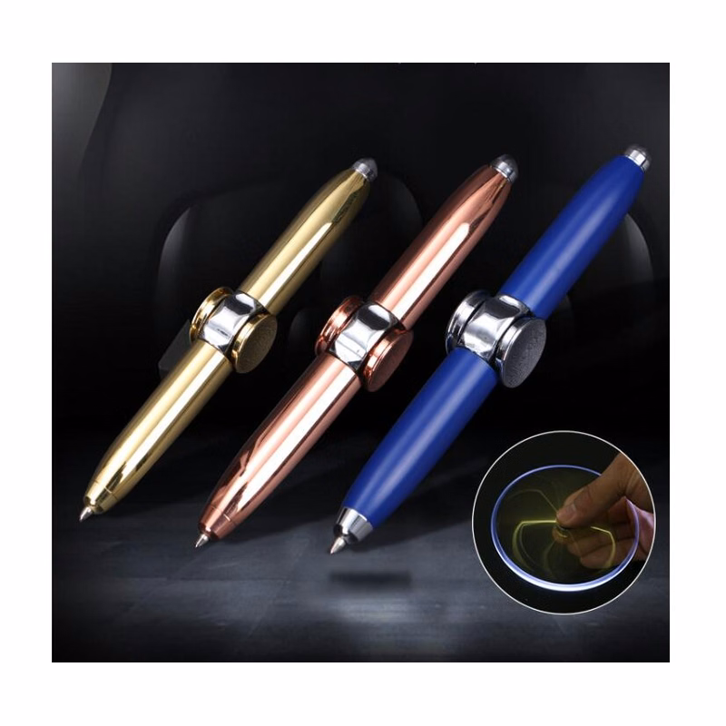 Pressure Reducing Pen Fingertip Gyroscope Rotary Lamp