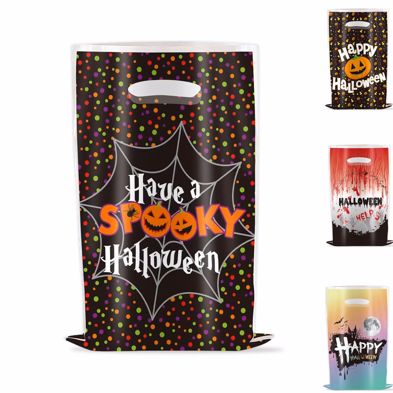 10PCS Halloween Candy Bags for Kids Trick or Treat