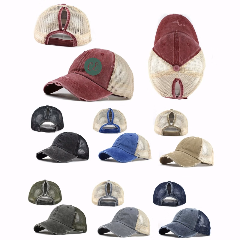 Ponytail Backless Mesh Cap