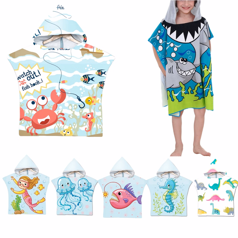 Kids Hooded Bath Towel