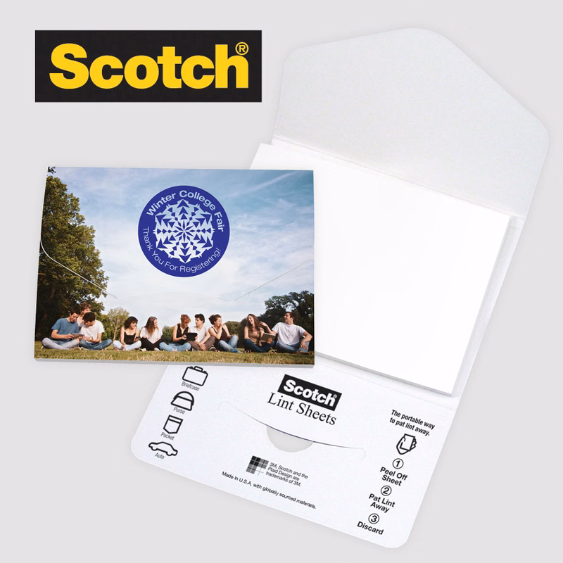 Scotch? Custom Printed Lint Sheets Pocket Pack -