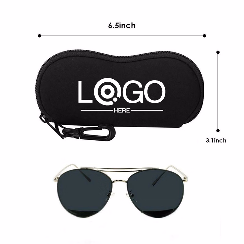 Neoprene Glasses Case with Carabiner