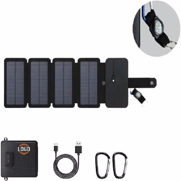 Portable Solar Charger with USB Outputs