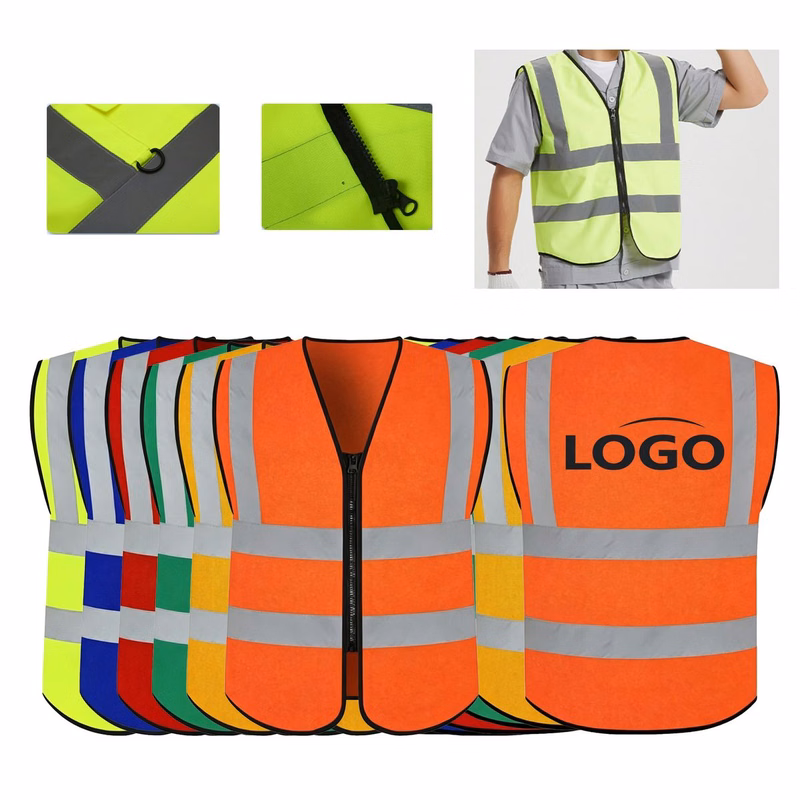 Zippered Pocket-Free Reflective Safety Vest