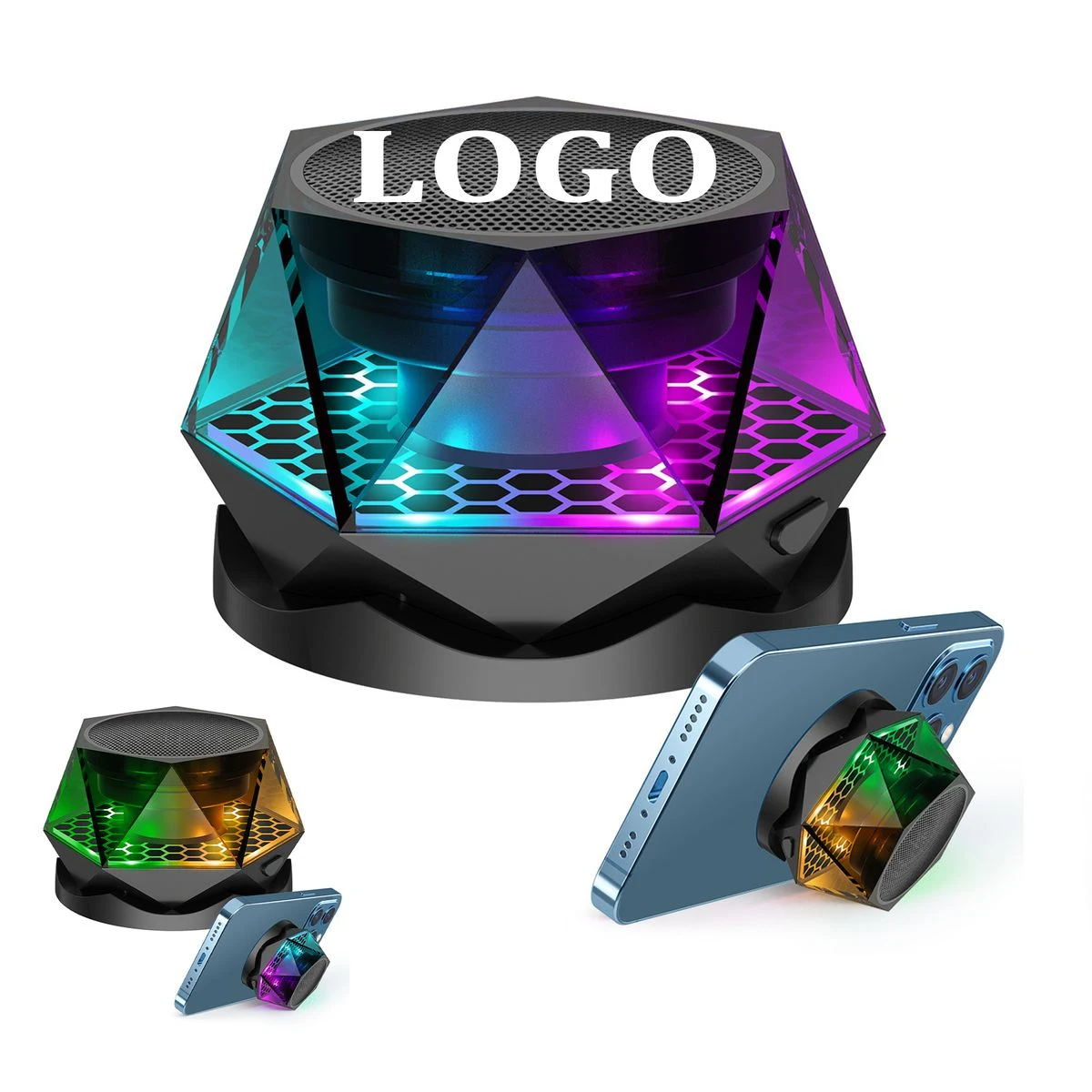 Magnetic Phone Holder Bluetooth Speaker 1