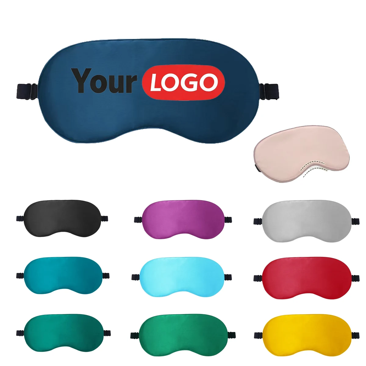 Customizable Satin Blindfold for Sleeping & Travel 1