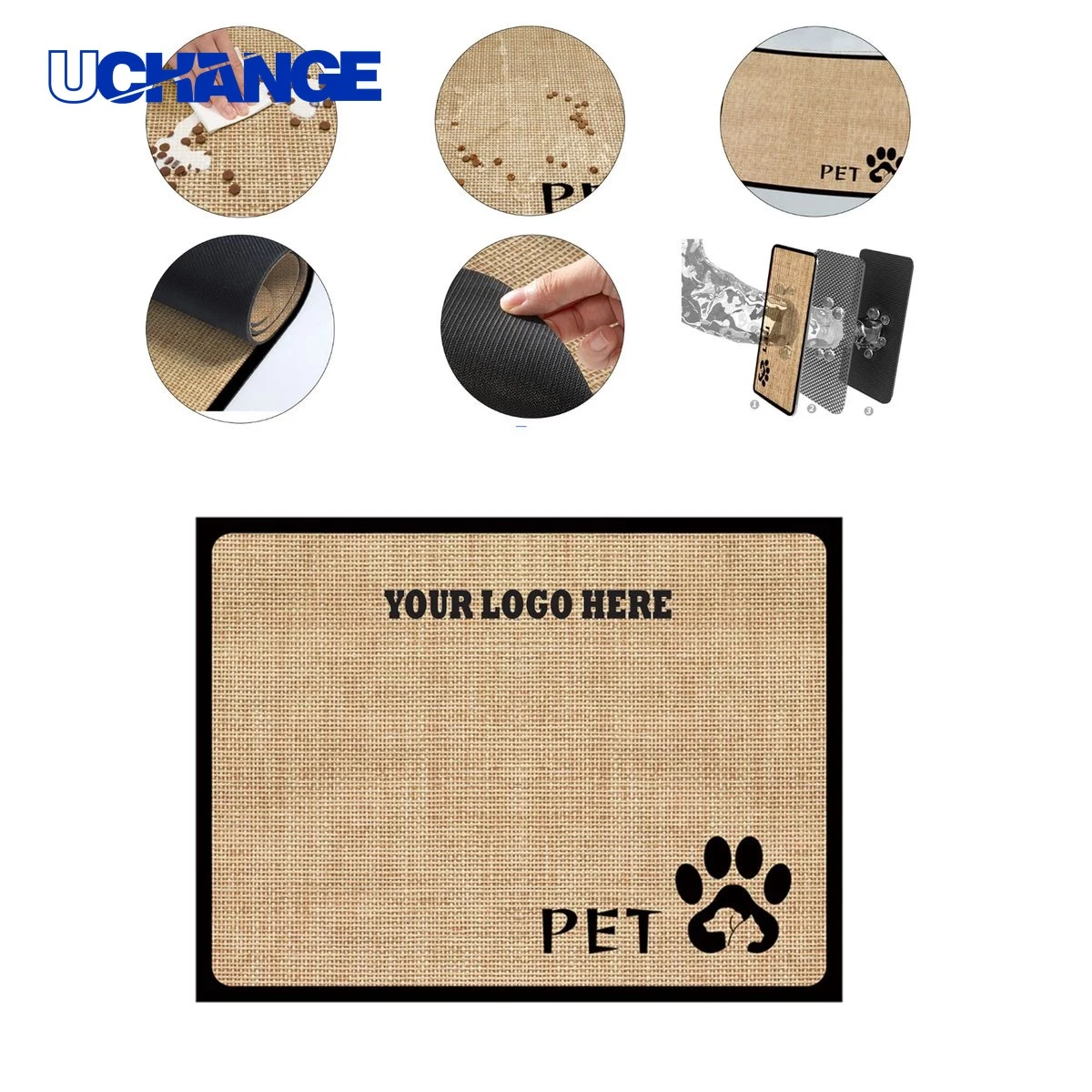 Leak Proof Splash Proof Pad for Pet Food 1