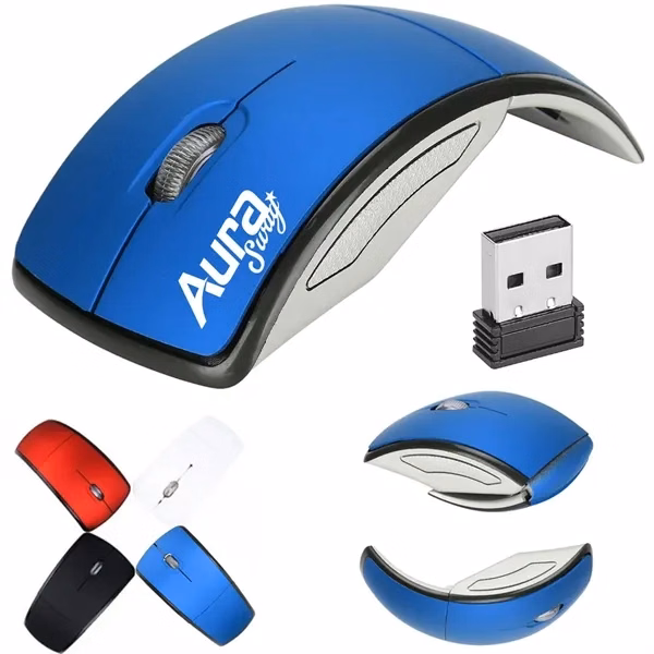 Custom Dual Mode Wireless Mouse Foldable — Portable Tech Professional Giveaway