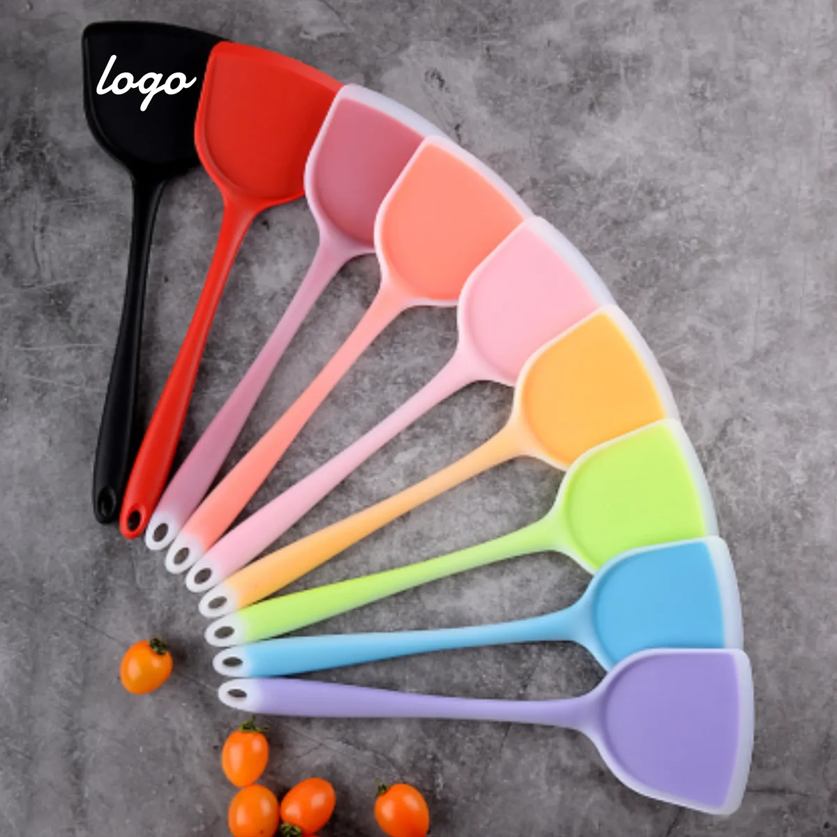 Colorful Food - grade Silicone Custom - Logo Spatulas 1