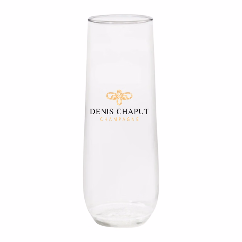 9oz Plastic Stemless Champagne Flute