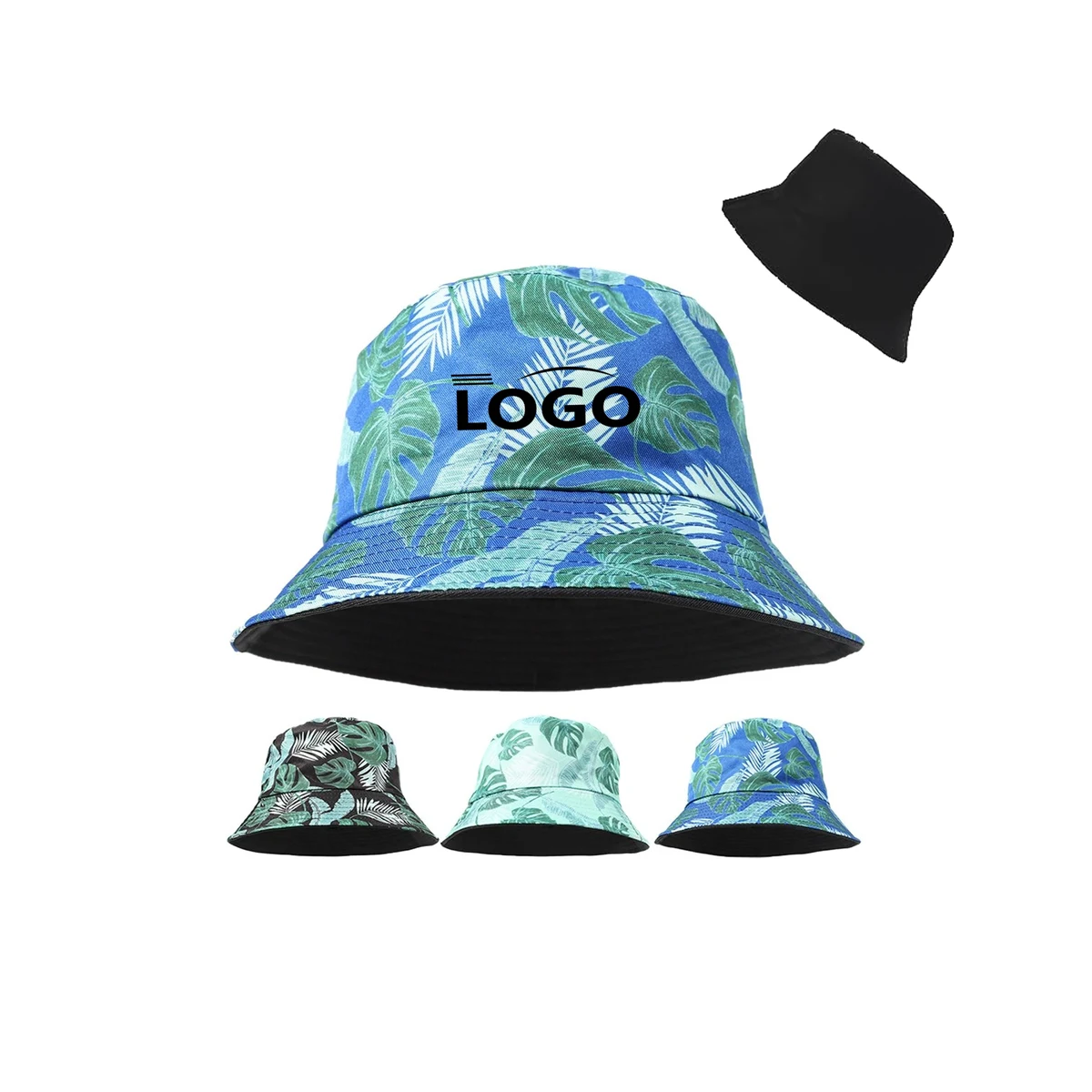Double-Side-Wear Fisherman Hat Hawaiian style 1